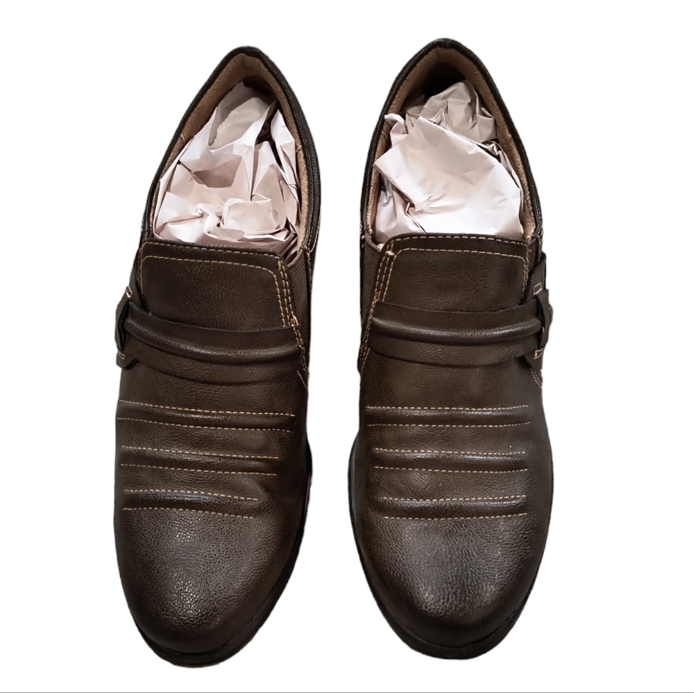 Naturalizer Kaz Round Toe Brown Slip On Loafer Size 7.5 - Picture 2 of 9